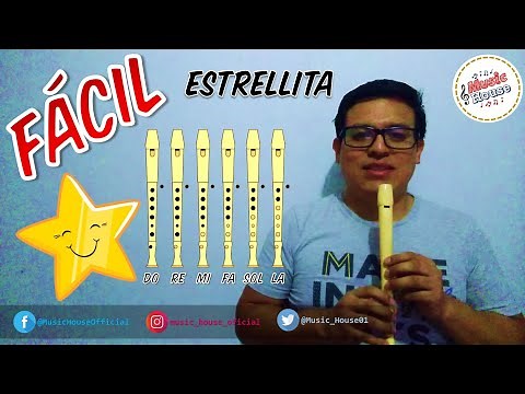 Estrellita / Flauta Dulce - MUY FÁCIL!!! 🎵🎶Tutorial + Notas explicadas 2020🎵🎶