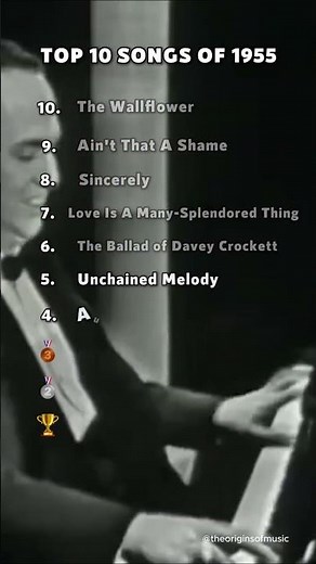 Top 10 Best Songs from the 1955! 🎶 #50s #50smusic #top10 #top10songs #musicshorts