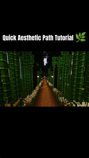 Simple But INSANELY Aesthetic Minecraft Path Design... #minecraft #fypシ゚