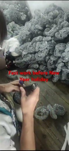 Packing galvanized steel mesh scourer, cleaning steel scrubber