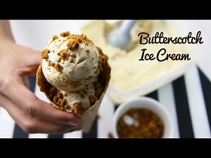 Easy Homemade Butterscotch Ice Cream