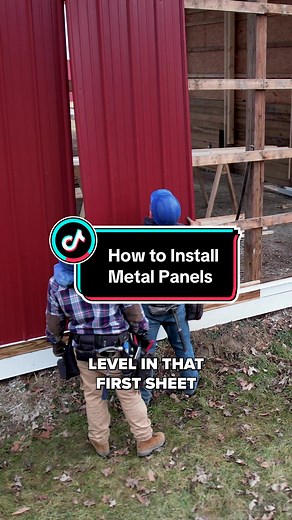 How to Install Metal Panels on Pole Barns