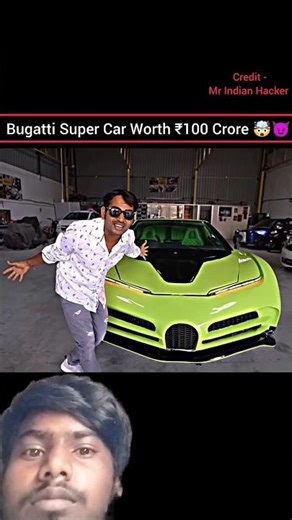 Bugatti Super Car Worth ₹100 Crore 🤯😈 Part - 1 || Mr Indian Hacker || #shorts