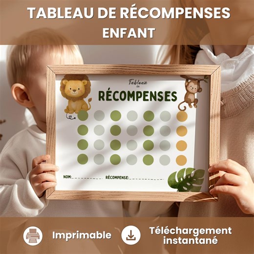 Tableau De Récompense Safari Enfant, Tableau Motivation Enfant, Routine Enfant Imprimable, Comportement Enfant, Système Récompense Toddler - Etsy