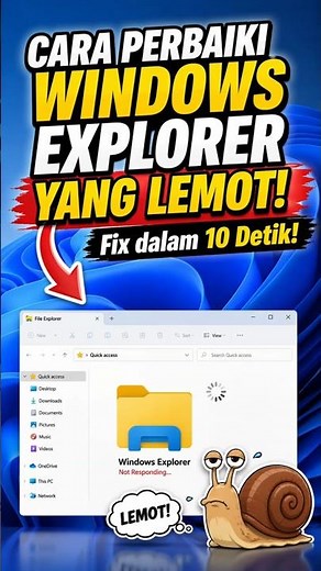 Slow Windows Explorer Fix in 10 Seconds!