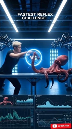 Fastest Reflex Challenge – Human vs Octopus 🐙 #shorts
