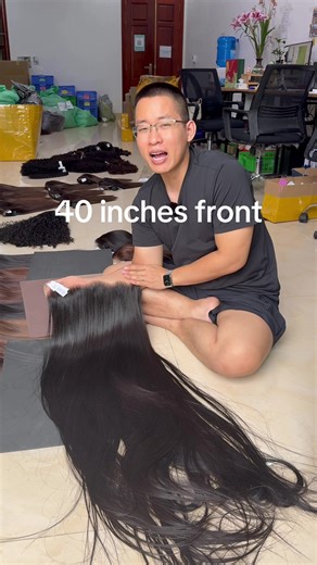 40 Inches Raw Vietnamese Hair from Anbi Hair Factory
