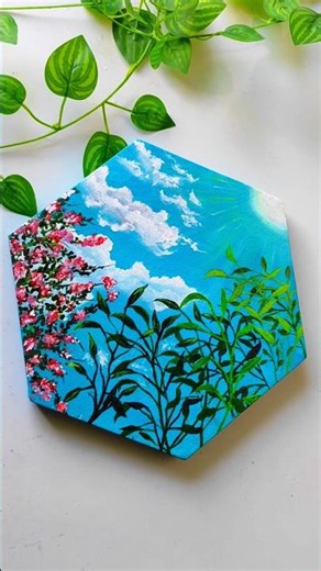 Easy painting ideas for beginners #art #painting #viral #shorts