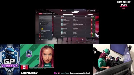 FR/QC/EN - soirée sur simulateur de course 🏎️ GRAND PRIX TWITCH QUEBEC 🏆 organisé par @arsenottv !7030 !event !defi