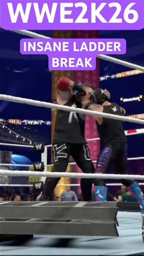 WWE 2K26 TLC Match Ladder SNAPS After Top Rope Dive 😱