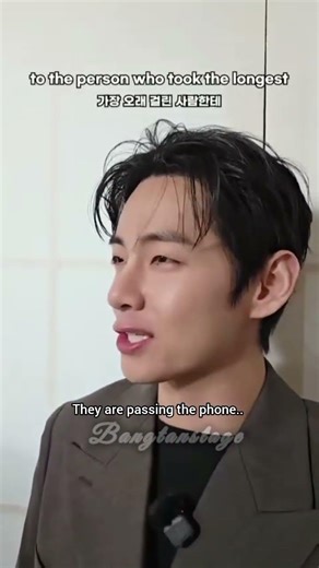 Bts passing the phone by describing the other members #bangtanstage #bts #army #ot7