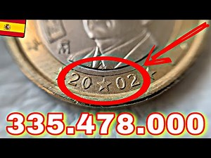 1 Euro coin 2002 SPAIN - RARE 335.478.000
