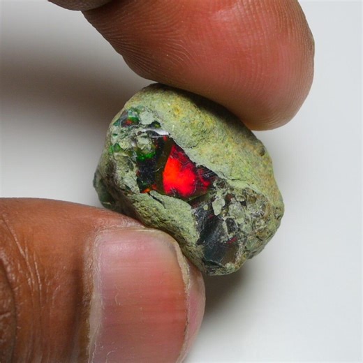 Rare Black Opal Raw 24.20 Cts Natural Ethiopian Opal Rough 21 X 15 MM Top Quality Welo Opal Raw, Opal Jewelry Welo Opal Raw Stone Crystal - Etsy