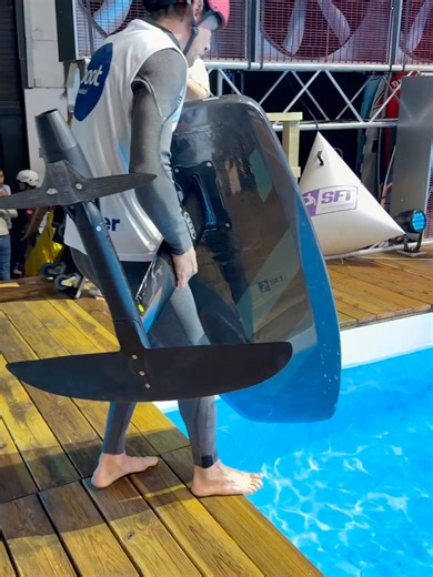 Indoor eFoil racing by @surffoilworldtour