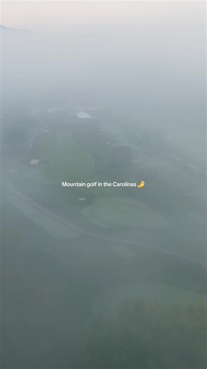 Through the fog at Waynesville Inn & Golf Club #carolinagolf #golftiktok #mountaingolf