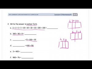 lesson 6 homework module 3 grade 2