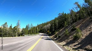 Beartooth Pass Rocky Mountains Red Lodge Montana Highway 212 Beartooth Highway Driving POV