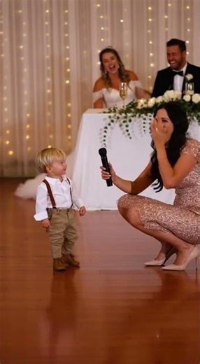 Cutest Wedding Moment Ever 👶💖 Toddler’s Answer Has Everyone Laughing #wedding2025 #funnykids #shorts