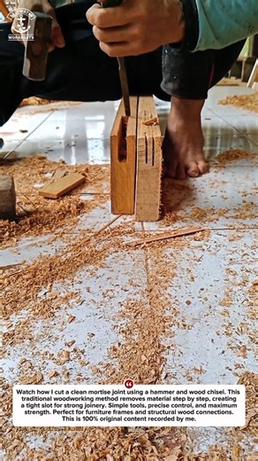 Hand Chisel Mortise Hack – Fast & Clean Wood Joinery!