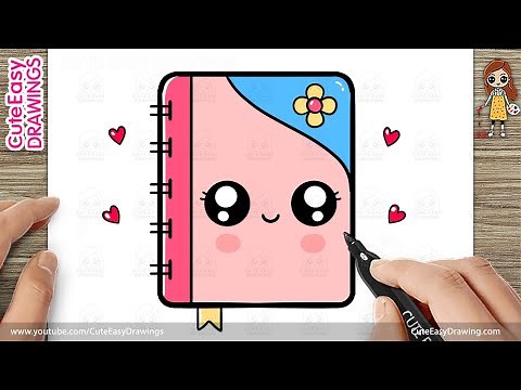 How to Draw a Notebook - Step by Step for Kids And Toddlers