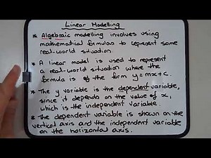 How to model real-world situations with linear functions & the meaning of the gradient
