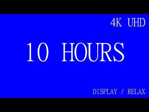 10 Hours Blue Screen 4K 💙 No Sound | Solid Color Background Loop