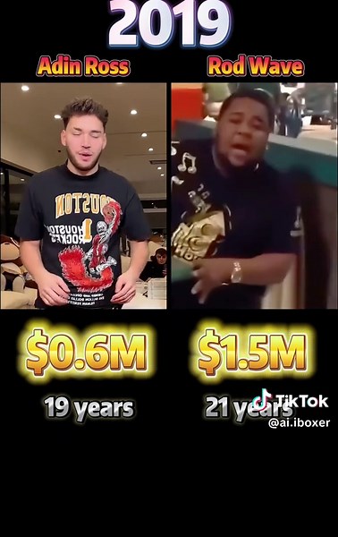 Adin Ross vs Rod Wave: Net Worth Comparison.#fyp #adinross #rodwave #networth #networthcomparison