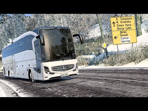 ❄️ Mercedes-Benz New Travego [2023] 16 Shd | Ets 2 Bus Mod 1.49 Gameplay | [🥇Real 2K Ultra Graphics]