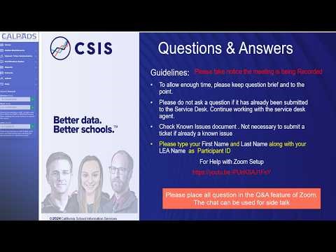 CALPADS Weekly Q & A 1-28-2026