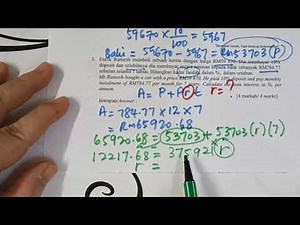 Matematik pengguna : Simpanan dan pelaburan, Kredit dan Hutang SPM KSSM Matematik