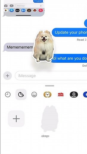 Creating custom iMessage stickers! #imessage #ios17features #ios17