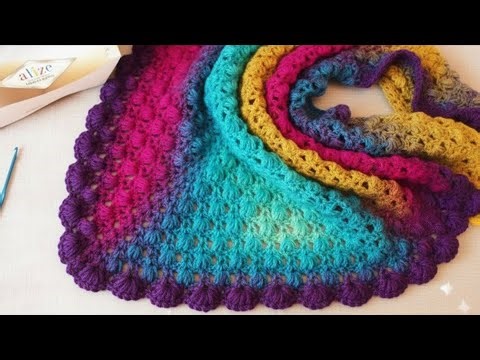 How to Crochet Quick Easy Women Shawl Pattern tutorial For Beginners#crochet#knitting#diy shawl