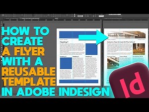How to Create a Flyer with a Reusable Template in Indesign