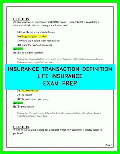 Life Insurance Exam Prep: 2026 Guide to Insurance Transaction Definitions