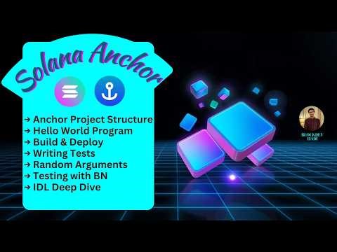 Solana Anchor Hello World #3 | Project Structure, IDL & Testing with BN 🚀