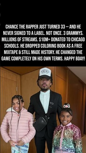 Chance The Rapper Just Turned 33 & His Story Is Unlike Anyone Else's 🎤🎨🙏