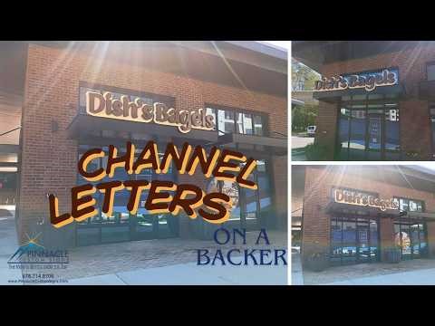 Custom Channel Letter Sign on Aluminum Backer – Front Lit Channel Letter Fabrication