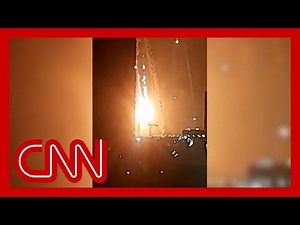 Video shows explosion after fighter jet shot down, official says