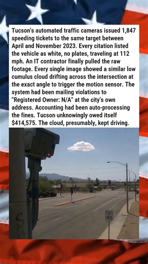 CITY'S NEW TRAFFIC CAMERAS KEEP TICKETING THE SAME CLOUD ☁️📸😂