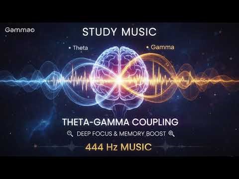 444 Hz Focus:- Theta Gamma Coupling for Deep Learning and Enhanced Memory