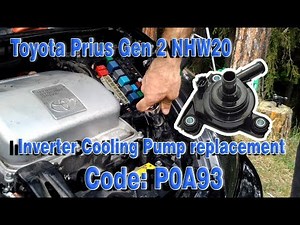 Inverter Cooling Pump replacement Toyota Prius gen 2 2004-2009 NHW20
