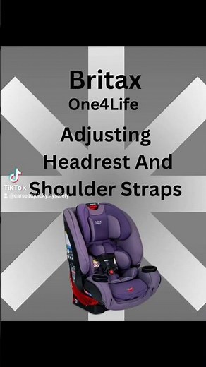 Adjust Headrest and Shoulder Straps, Britax One4Life