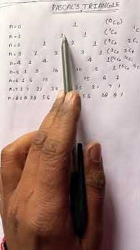 How to make Pascal’s triangle ||use of Pascal’s triangle ||#important #binomial #nda # combination