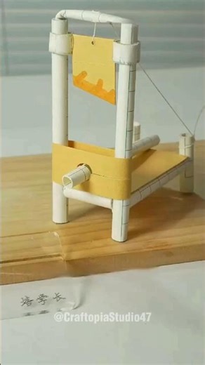 DIY Guillotine Bascule #shorts #trending #videoviral #art #origami #diy #fyp
