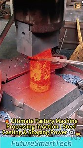 🔥 Ultimate Factory Machine Processing in Action | Steel Casting & Shaping Power ⚙️🏭