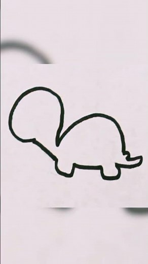 How to draw a Tortoise or Turtle Step by Step