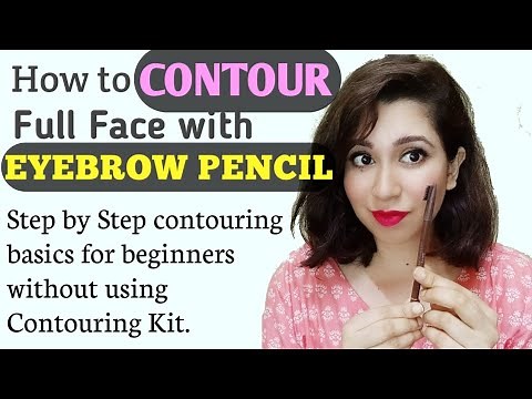 How to CONTOUR face with EYEBROW PENCIL | Contouring tutorial Step by Step for beginners | Mixed Bag