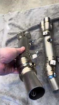 BMW K1600 Titanium Exhaust Before and After #BMW #motorcycle #exhaust #upgrade