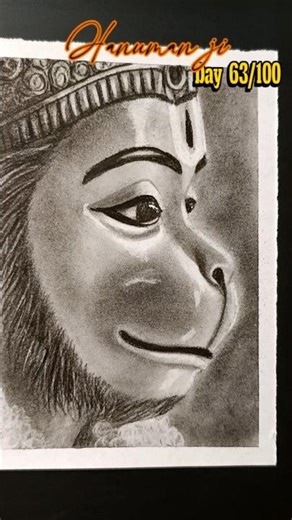 Day - 63 of 100 days hanuman ji drawing challenge #kanakarts #hanumanji