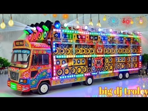 DIY Mini Dj Truck At-Home | Dj Gadi Kese Banaya | Diy Loading DJ Light Toy Making Dj Science project